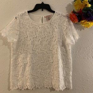 Women’s White Lace Tops L